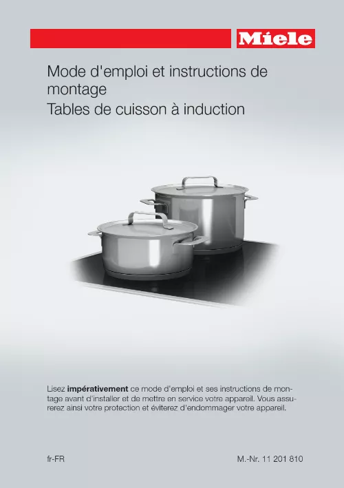 Mode d'emploi MIELE KM 7210 FR