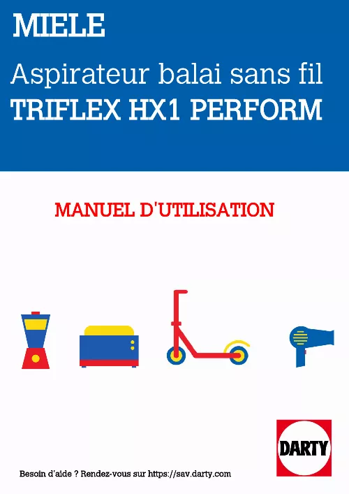 Mode d'emploi MIELE Triflex HX1 Cat&Dog - SMML0