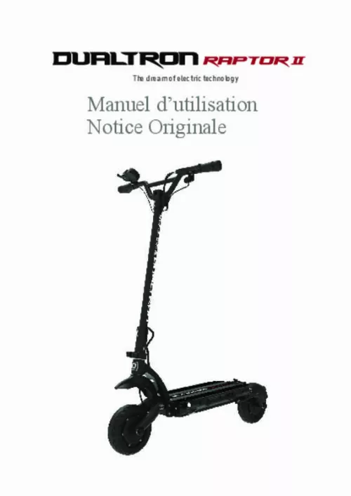 Mode d'emploi MINIMOTORS DUALTRON RAPTOR 2