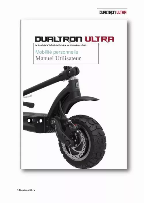 Mode d'emploi MINIMOTORS DUALTRON ULTRA