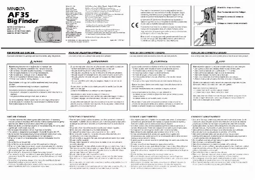 Mode d'emploi MINOLTA AF 35