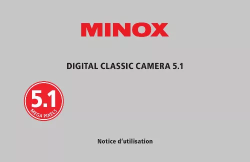 Mode d'emploi MINOX DIGITAL CLASSIC CAMERA 5.1