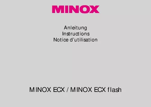 Mode d'emploi MINOX ECX