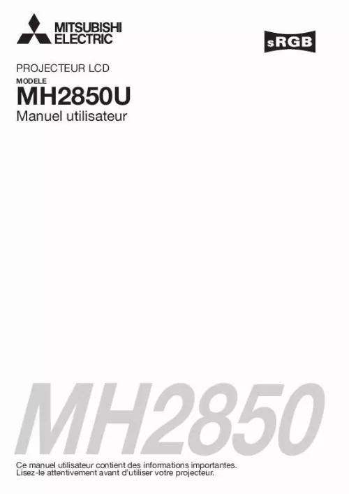 Mode d'emploi MITSUBISHI MH2850U