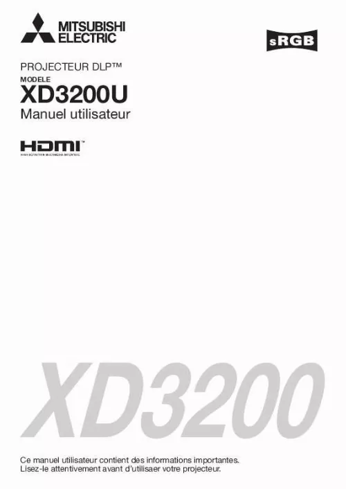 Mode d'emploi MITSUBISHI XD3200