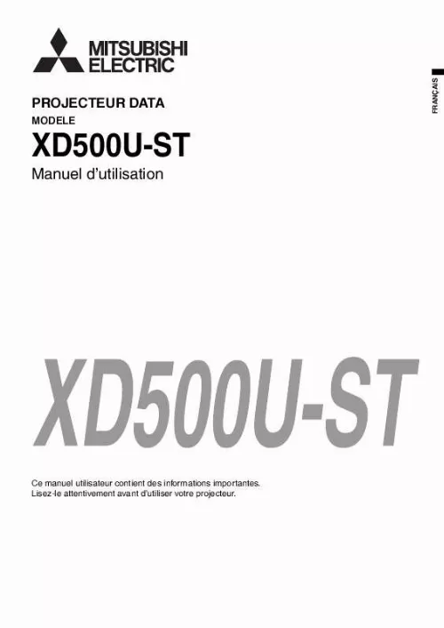 Mode d'emploi MITSUBISHI XD500U-ST
