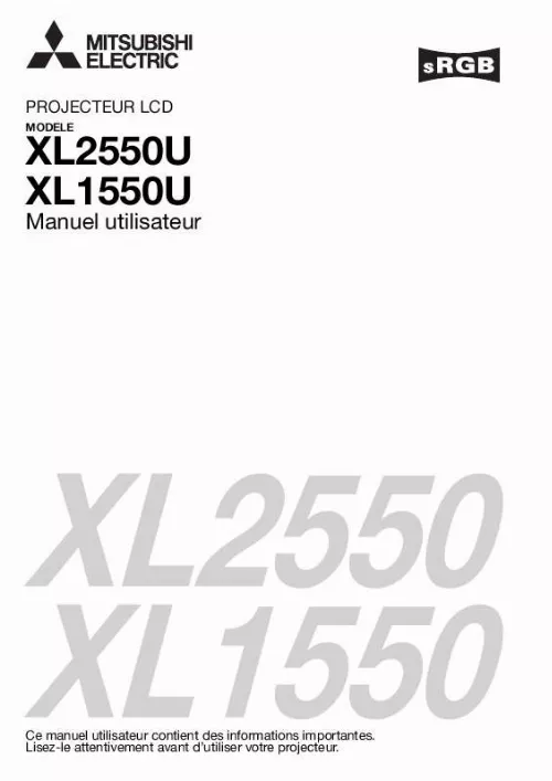 Mode d'emploi MITSUBISHI XL2550