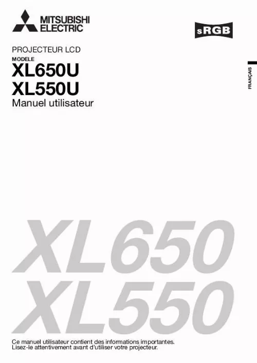 Mode d'emploi MITSUBISHI XL550