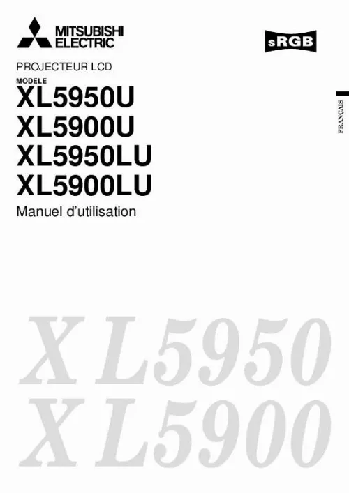 Mode d'emploi MITSUBISHI XL5900UL