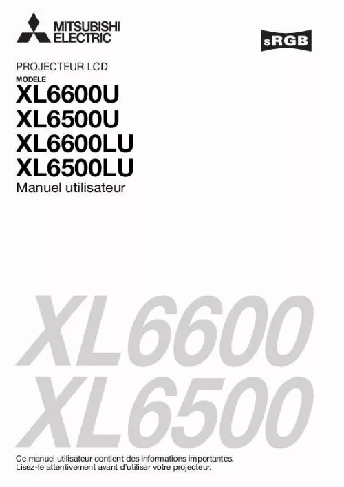 Mode d'emploi MITSUBISHI XL6500