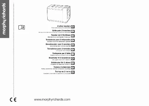 Mode d'emploi MORPHY RICHARDS 2-SLICE TOASTERS
