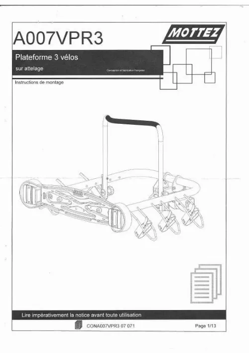 Mode d'emploi MOTTEZ A007VPR3