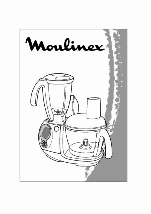 Mode d'emploi MOULINEX DFC8 ODACIO