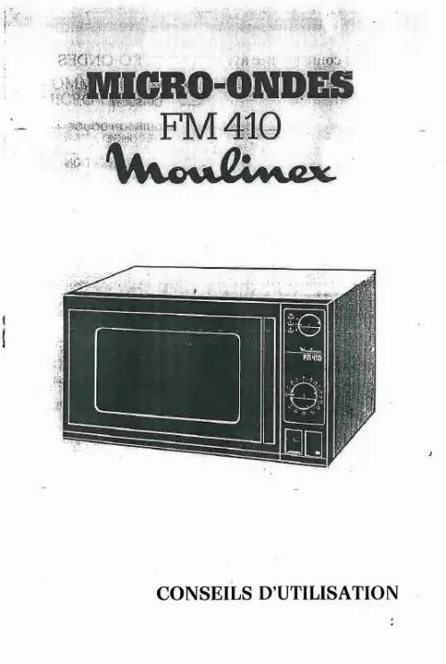 Mode d'emploi MOULINEX FM410
