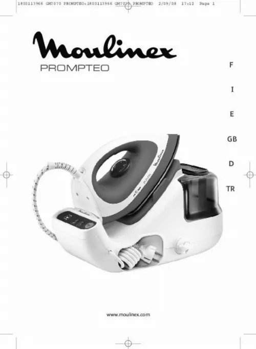 Mode d'emploi MOULINEX GM 7070