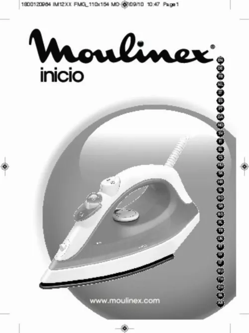 Mode d'emploi MOULINEX IM 1230