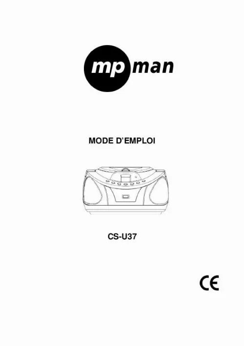 Mode d'emploi MPMAN CS-U37