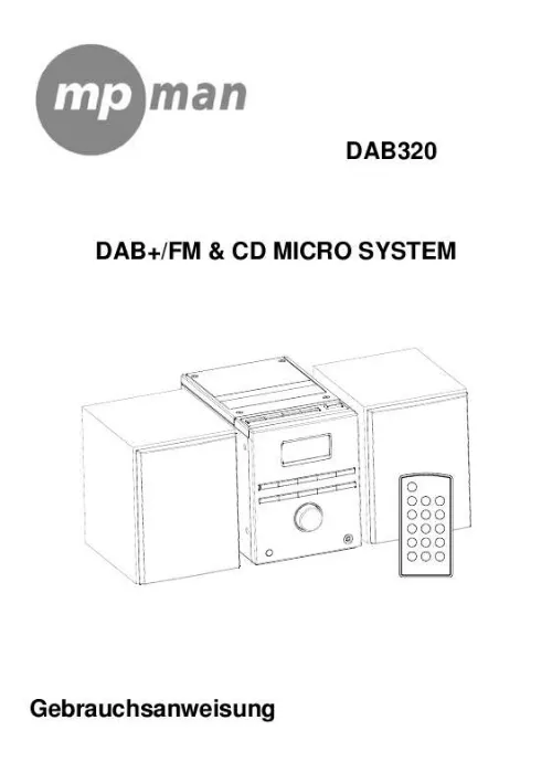 Mode d'emploi MPMAN DAB320