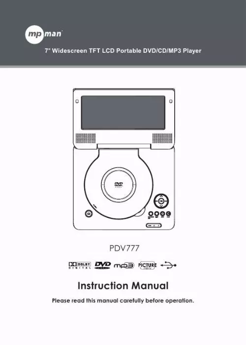 Mode d'emploi MPMAN PDV 787