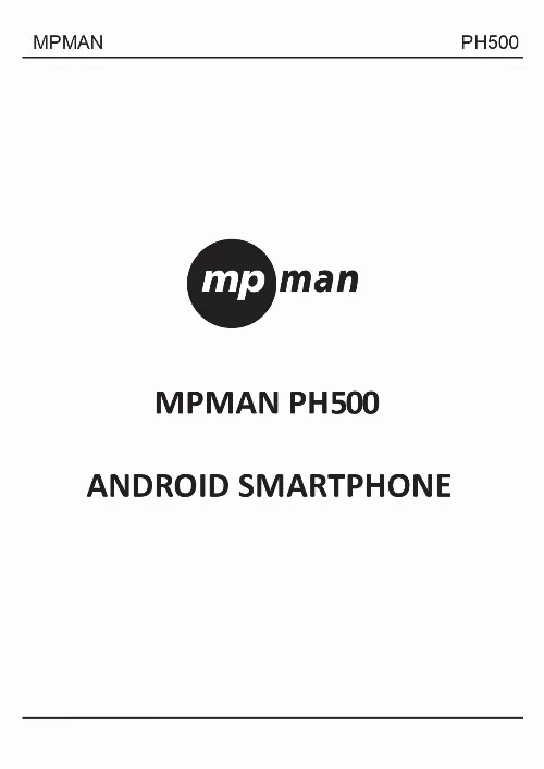 Mode d'emploi MPMAN PH500