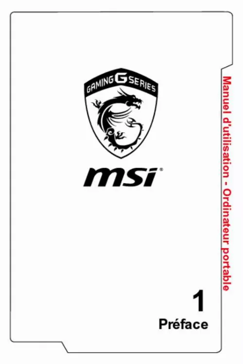 Mode d'emploi MSI GGS70 6QE