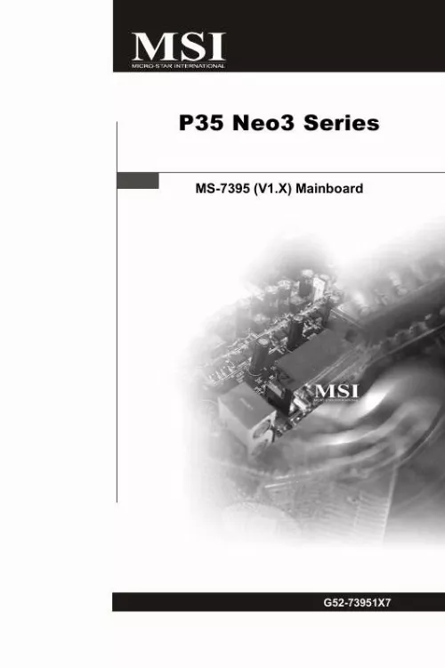 Mode d'emploi MSI P35 NEO3