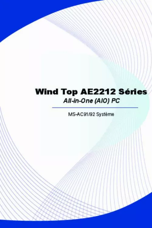 Mode d'emploi MSI WIND TOP AE2212-015EU