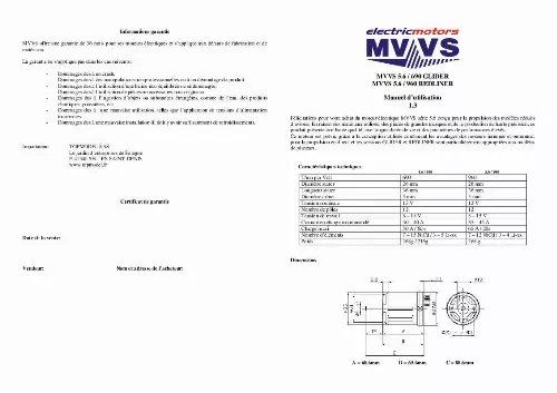 Mode d'emploi MVVS 5.6-690 GLIDER
