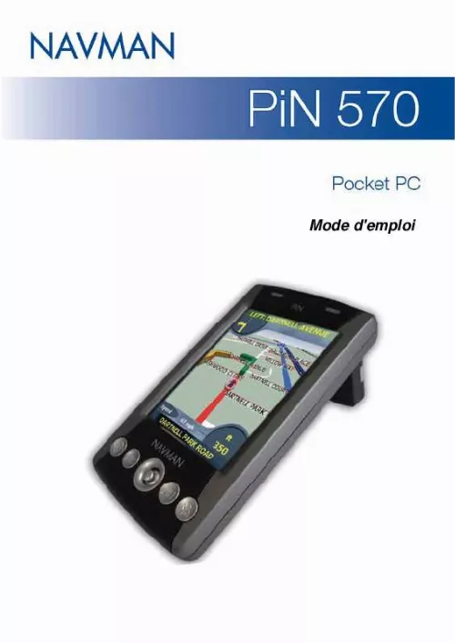 Mode d'emploi NAVMAN PIN POCKET PC 570