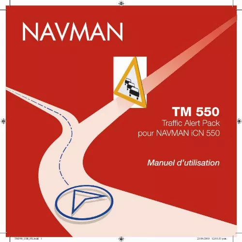 Mode d'emploi NAVMAN TM550-TRAFFIC-MODULE