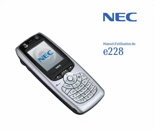 Mode d'emploi NEC E228