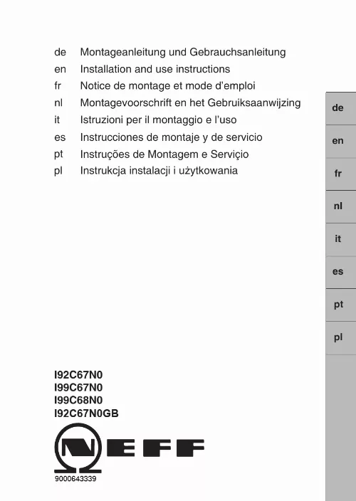 Mode d'emploi NEFF I92C67N0