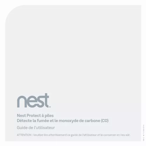 Mode d'emploi NEST PROTECT: