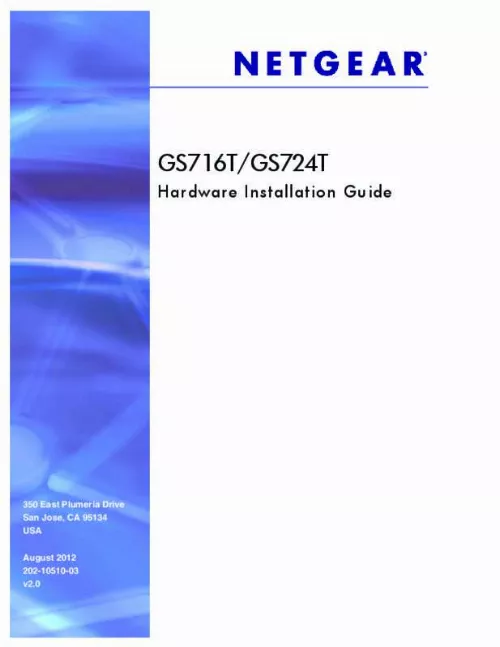 Mode d'emploi NETGEAR GS716T