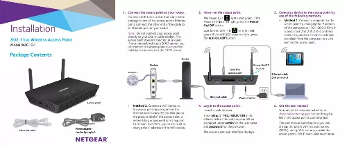 Mode d'emploi NETGEAR WAC104