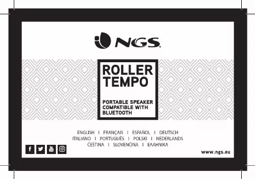 Mode d'emploi NGS ROLLER TEMPO