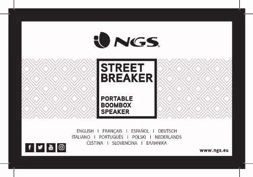 Mode d'emploi NGS STREET BREAKER