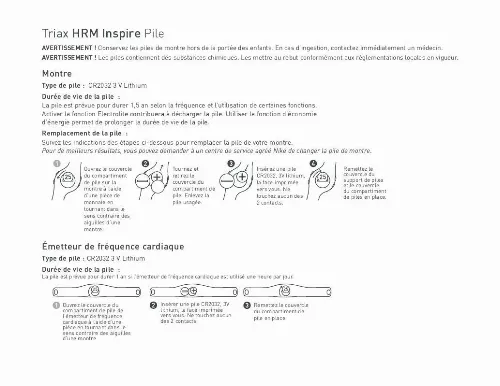 Mode d'emploi NIKE HRMISP