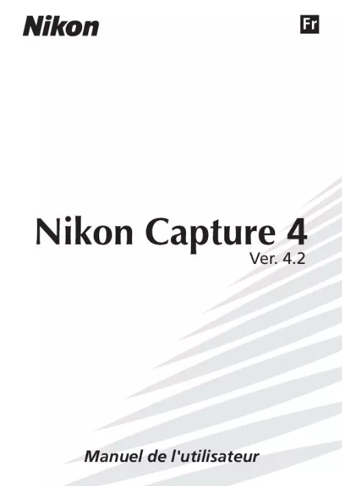 Mode d'emploi NIKON CAPTURE 4