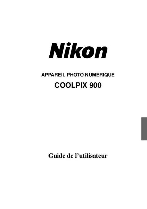 Mode d'emploi NIKON COOLPIX 900