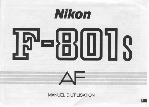 Mode d'emploi NIKON F-801S
