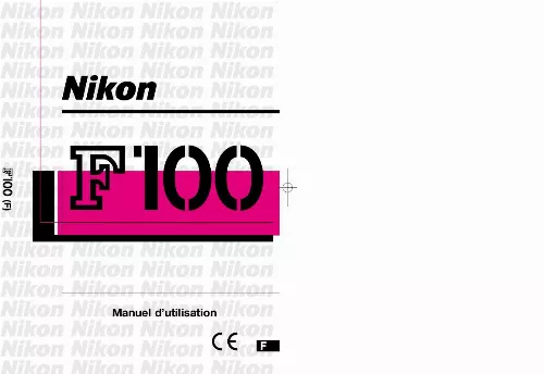 Mode d'emploi NIKON F100