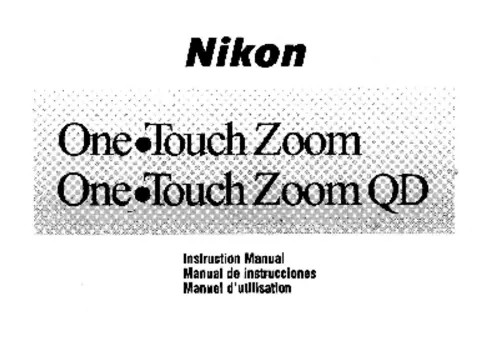 Mode d'emploi NIKON ONETOUCH ZOOM / ZOOM QD