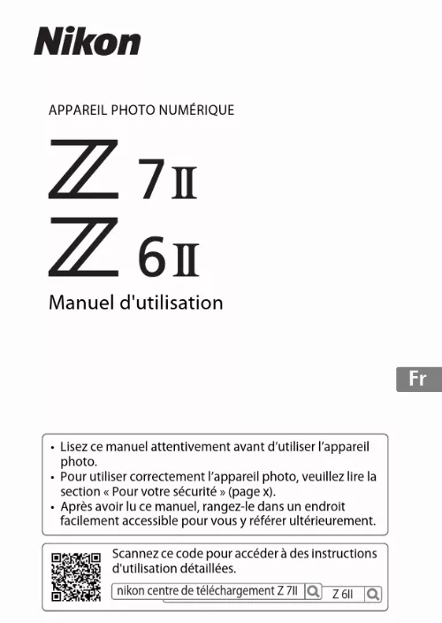 Mode d'emploi NIKON Z 6II