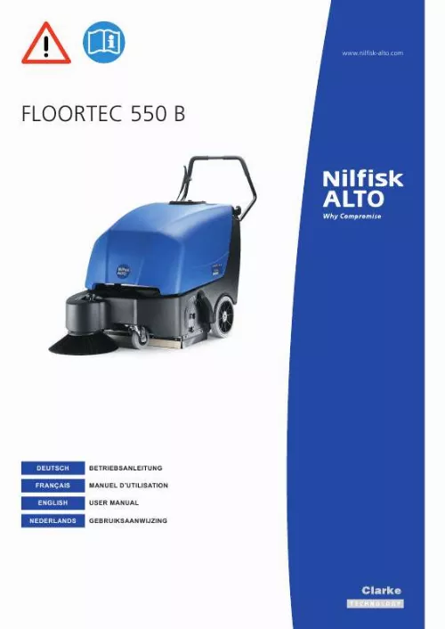 Mode d'emploi NILFISK FLOORTEC 550 B