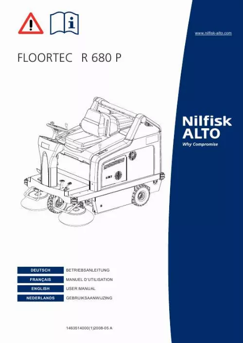 Mode d'emploi NILFISK FLOORTEC R 680