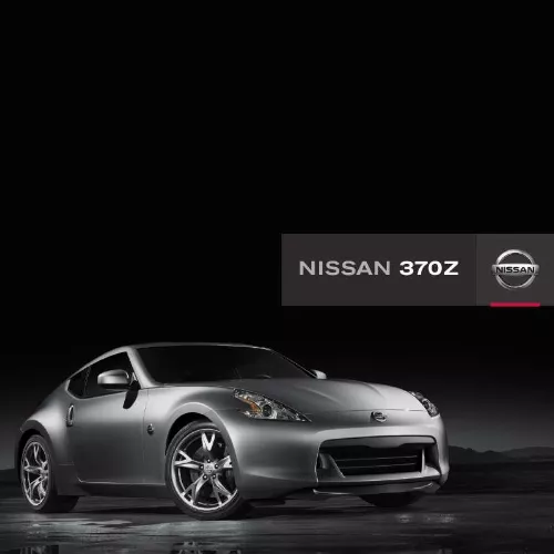 Mode d'emploi NISSAN 370Z