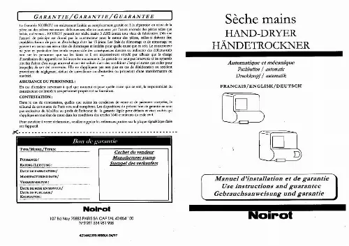 Mode d'emploi NOIROT 2510