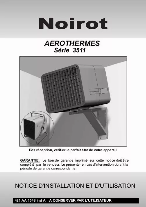 Mode d'emploi NOIROT AEROTHERMES