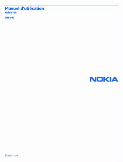 Mode d'emploi NOKIA 108 LS